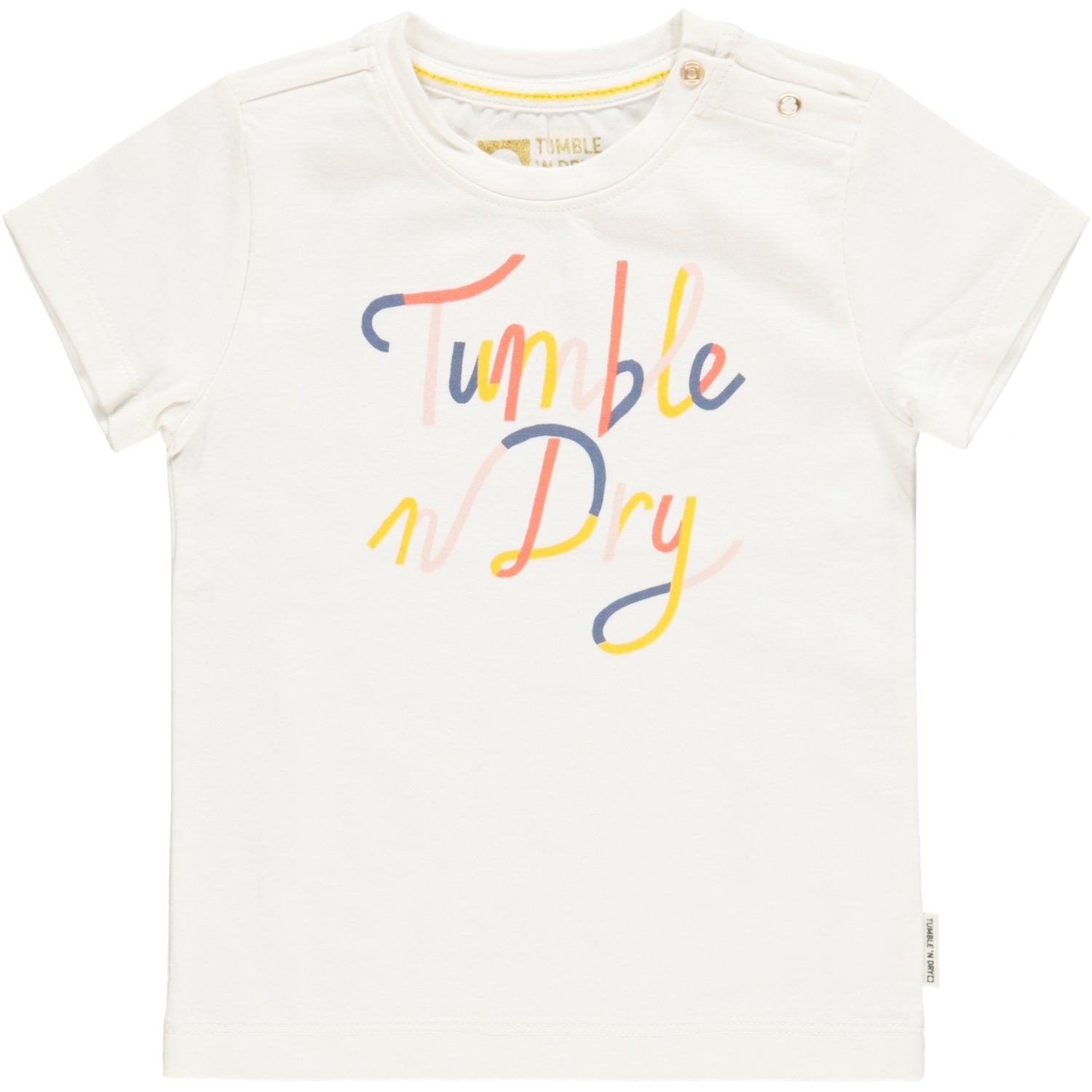 Baby Meisjes T-shirt Km O-hals van Tumble 'n Dry in de kleur Snow white in maat 86.