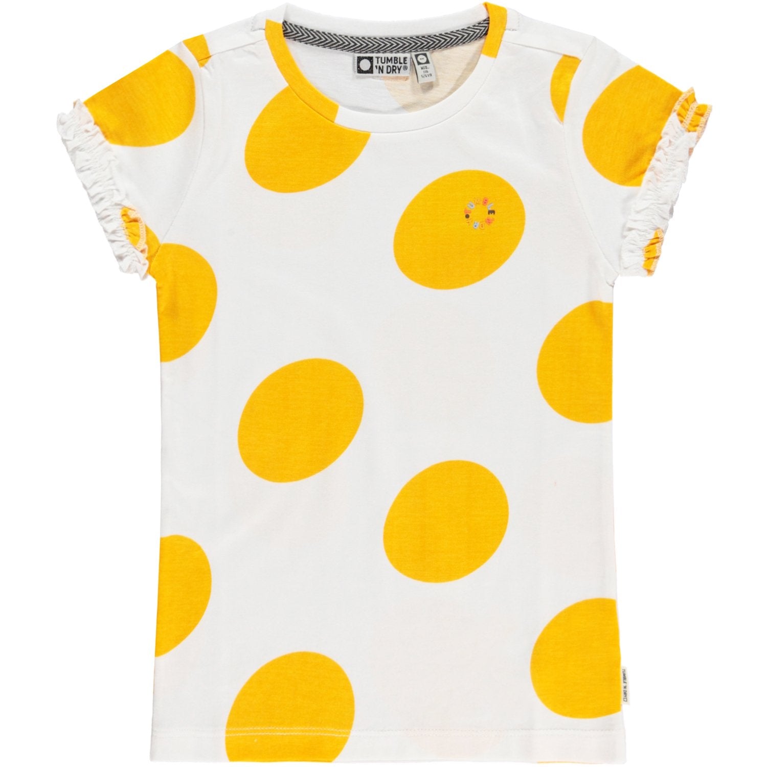 Meisjes T-shirt Km O-hals van Tumble 'n Dry in de kleur Paper white in maat 134/140.