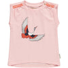 Baby Meisjes T-shirt Km O-hals van Tumble 'n Dry in de kleur Peachskin in maat 86.