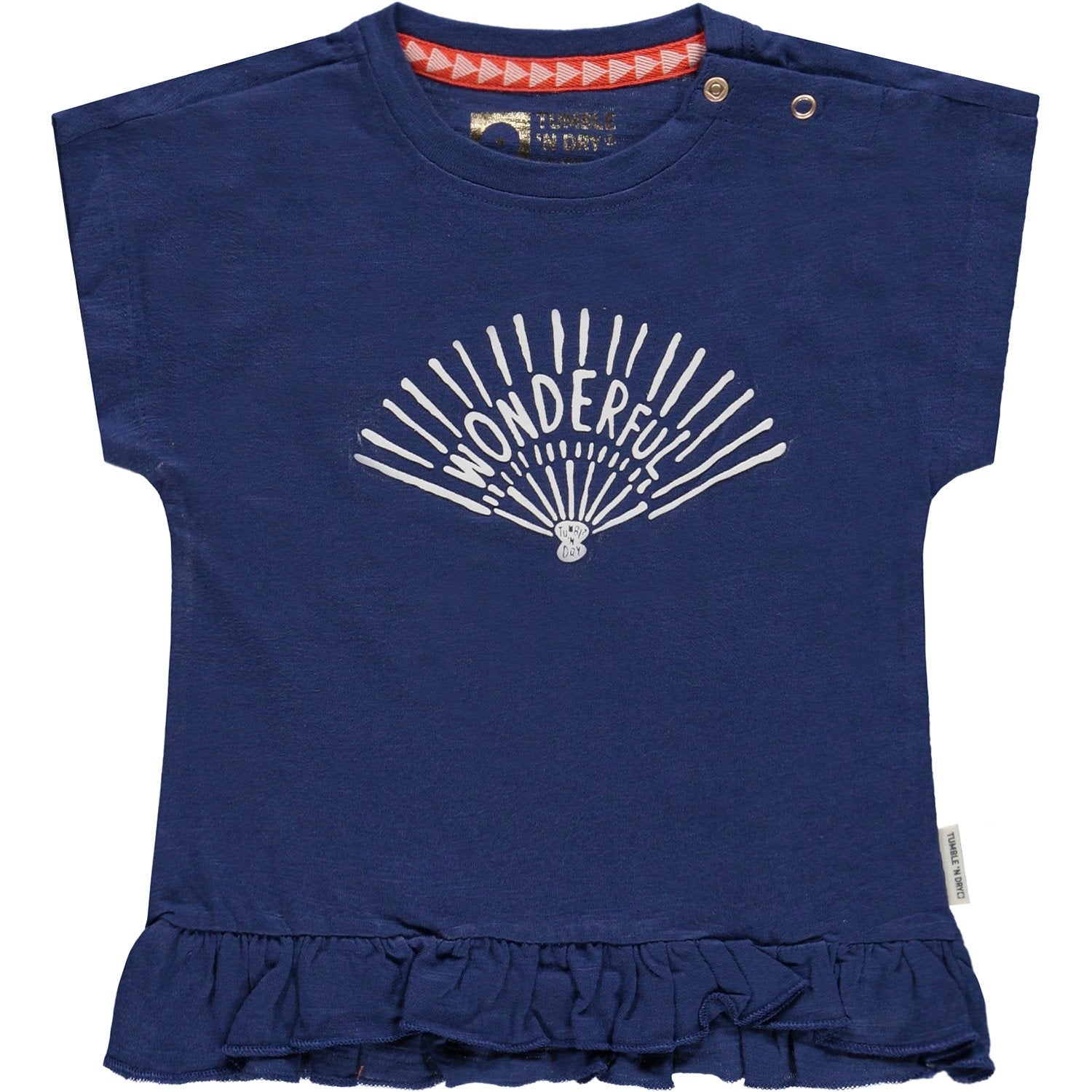 Baby Meisjes T-shirt Km O-hals van Tumble 'n Dry in de kleur Twilight blue in maat 86.