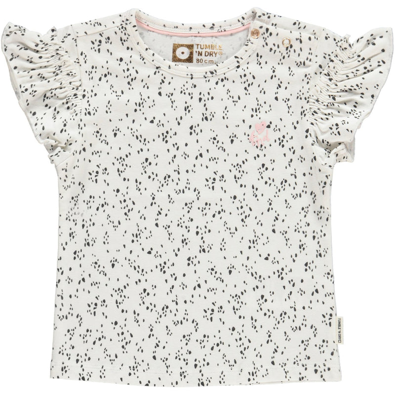 Baby Meisjes T-shirt Km O-hals van Tumble 'n Dry in de kleur Snow white in maat 86.