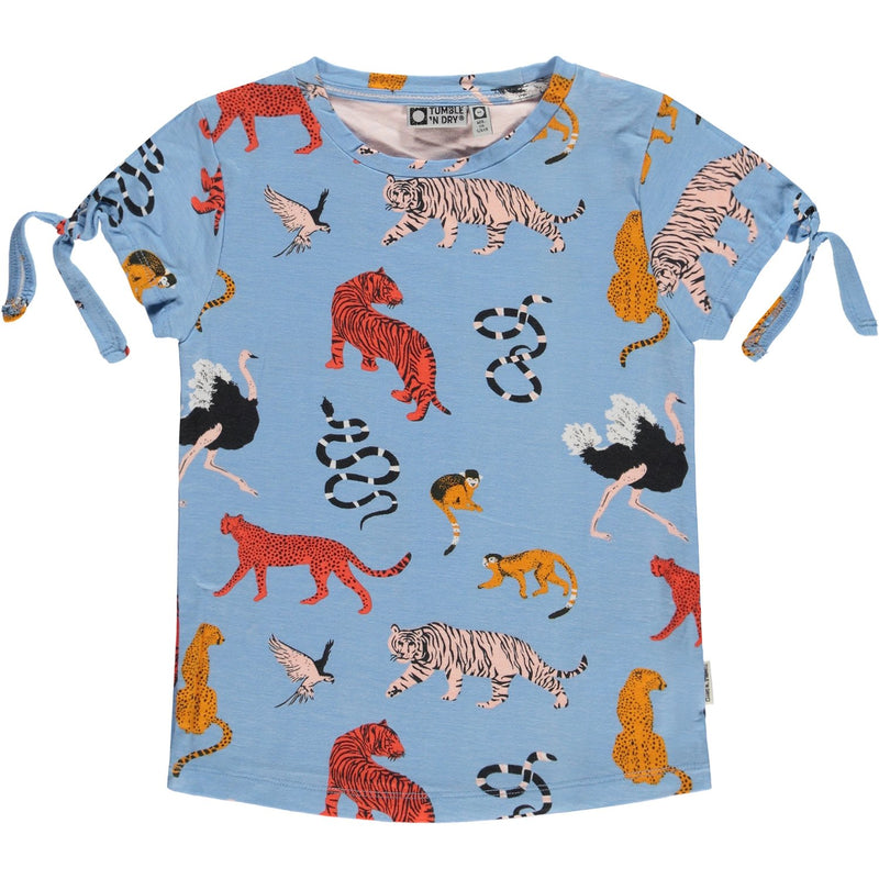 Meisjes T-shirt Km O-hals van Tumble 'n Dry in de kleur Placid blue in maat 134/140.