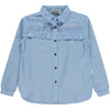 Meisjes Shirt Lm van Tumble 'n Dry in de kleur Placid blue in maat 134/140.