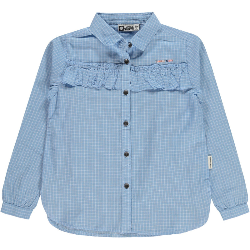 Meisjes Shirt Lm van Tumble 'n Dry in de kleur Placid blue in maat 134/140.