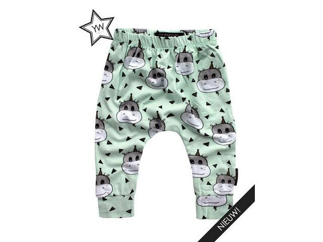 Your Wishes Broekje Minty Hippo Newborn 50/56