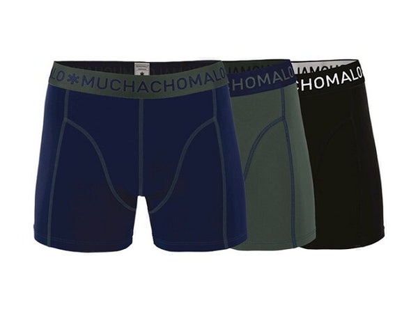Muchachomalo Boxer 3-pack Solid 186 Ondergoed 170-176