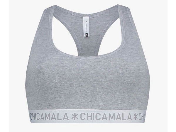 Muchachomalo Top racer back grijs Ondergoed 170-176