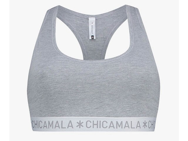 Muchachomalo Top racer back grijs Ondergoed 170-176