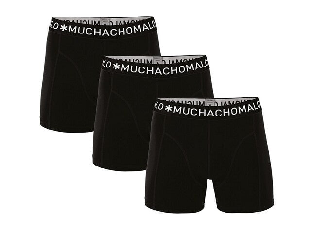 Muchachomalo Boxer 3-pack Solid black 185