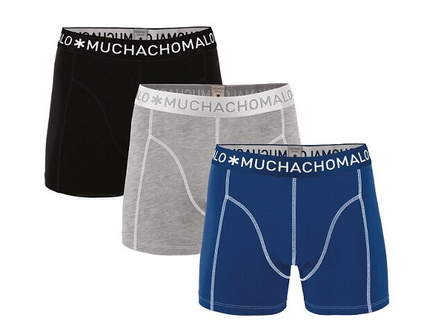Muchachomalo Boxer 3-pack Solid 187 Ondergoed 170-176