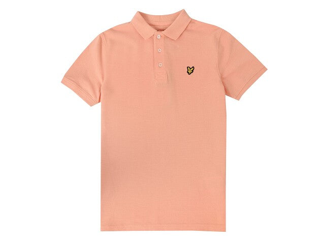 Lyle & Scott Polo korte mouw Coral Orange Poloshirt 164/170