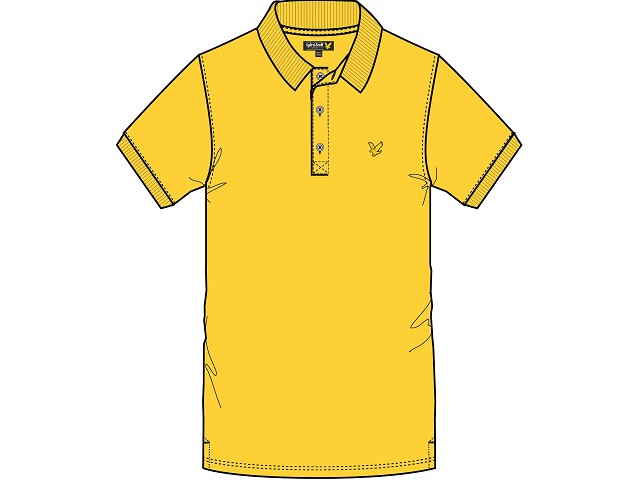 Lyle & Scott Polo korte mouw Dandelion Poloshirt