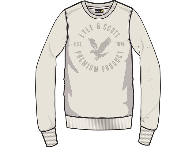 Lyle & Scott Sweater 3D Snow White Sweaters 152/158
