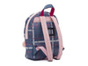 Zebra Rugzak (M) Ruit Blue met Bunny Rugzak -