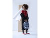 Zebra Rugzak (M) Ruit Blue met Bunny Rugzak -