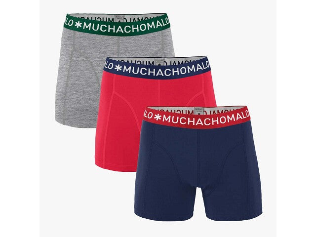 Muchachomalo Boxer 3-pack Solid 281 Ondergoed 170-176