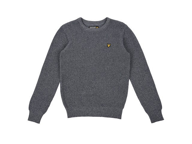 Lyle & Scott Jumper gebreid crew neck denim Truien 164/170