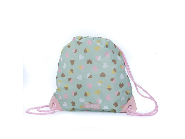 Zebra Zwemtas hearts green Zwemtassen -