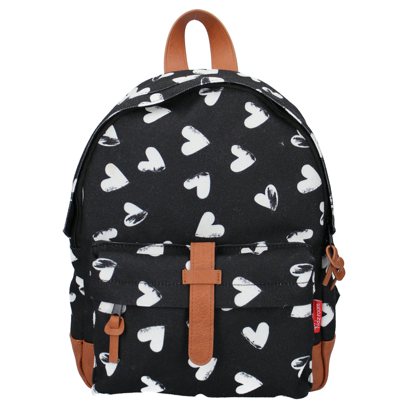 Kidzroom Rugzak Kidzroom Black & Hearts
