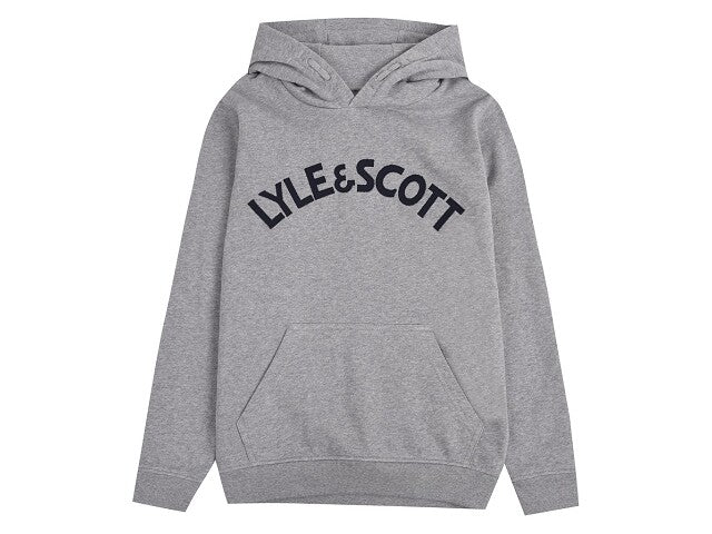 Lyle & Scott Hooded sweater Logo grey Sweaters