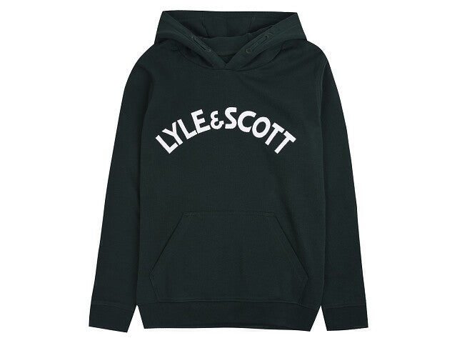 Lyle & Scott Hooded sweater logo green Sweaters