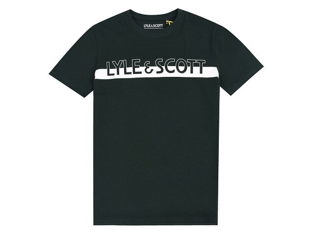 Lyle & Scott Shirt korte mouw block logo pi Shirts korte mw