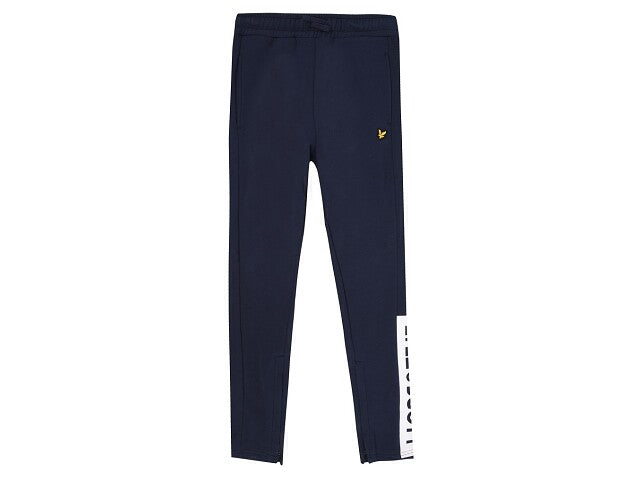 Lyle & Scott Jogger block logo navy Broeken 170/176