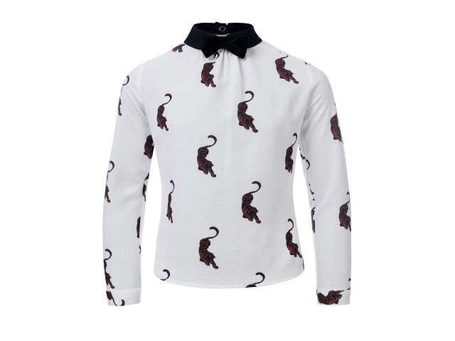Looxs Revol. Blouse met fluwelen strik Blouse