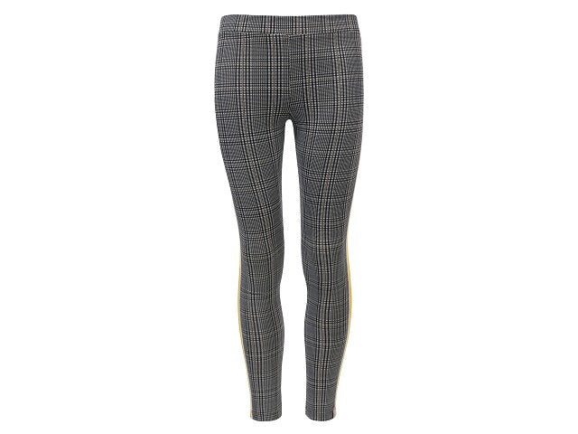Little Looxs Lange broek ruit met gele bies Broeken 128