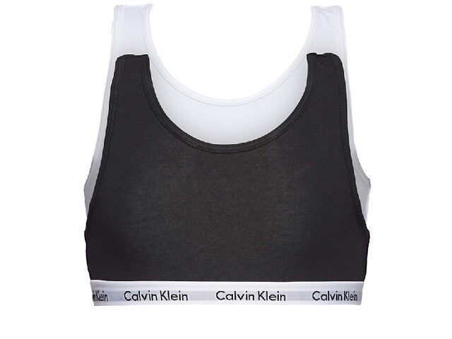Calvin Klein Two-pack Bralette white/black Ondergoed XXL