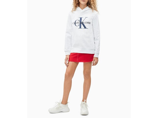 Calvin Klein Hooded sweater monogram wit Sweaters 152