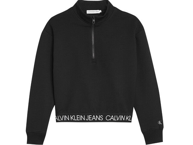 Calvin Klein Sweater logo waistband zip moc Sweaters 176