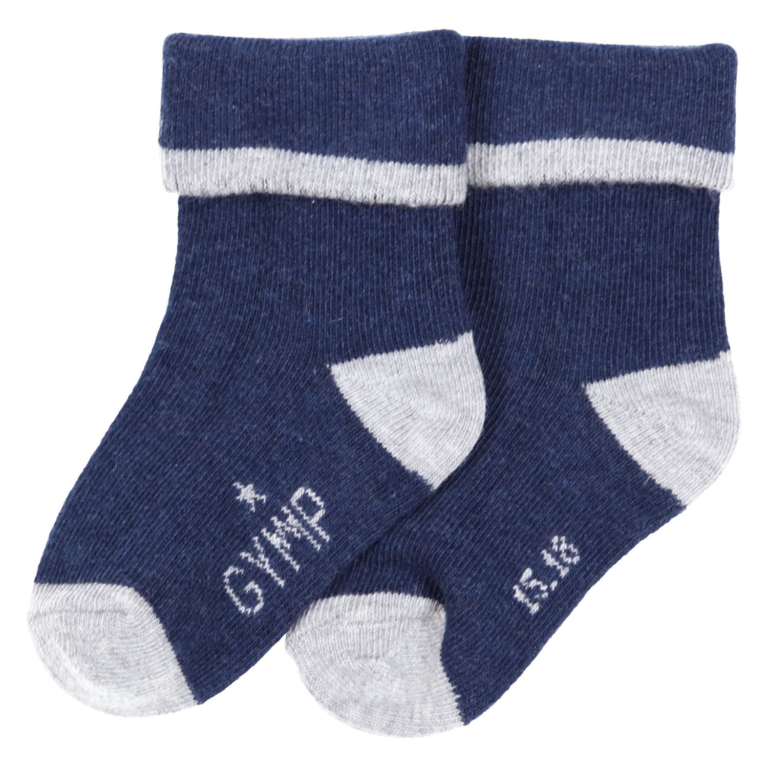 Baby jongens SOKKEN - boys socks - Preminim van GYMP in de kleur BLAUW/GRIJS in maat 19, 22.