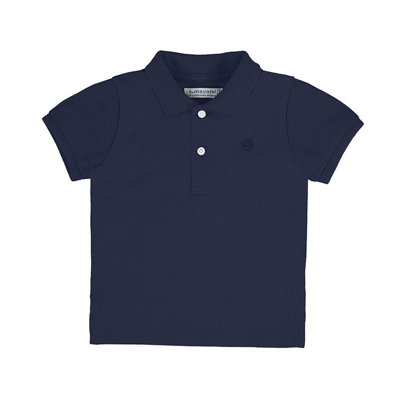 Jongens Basic s/s polo                van Mayoral in de kleur Nautical   in maat 86.