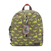 jongens Rugzak Boys - Dino met sleutelhanger T-Rex van Zebra in de kleur groen in maat 0.