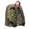 jongens Rugzak Boys - Dino met sleutelhanger T-Rex van Zebra in de kleur groen in maat 0.