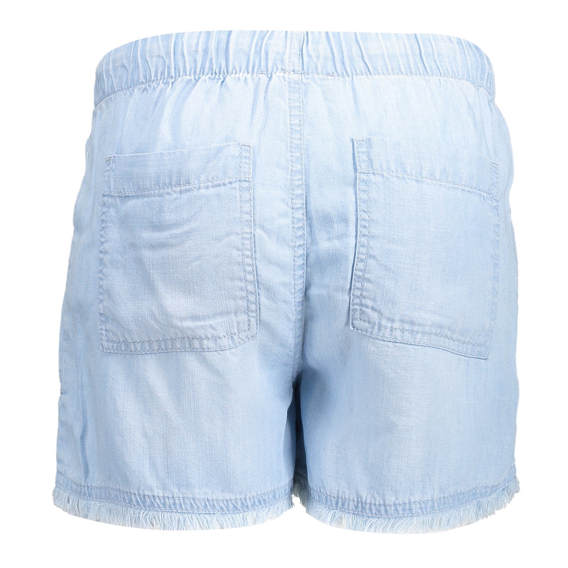 Meisjes Shorts lyocell with tunnel & strap van Geisha in de kleur Bleached denim in maat 176.