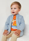 Mayoral L/s mao collar denim shirt