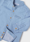Mayoral L/s mao collar denim shirt