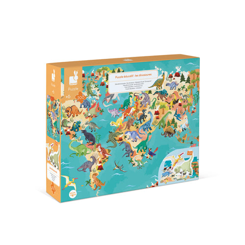 Janod Educatieve Puzzel - Dinos