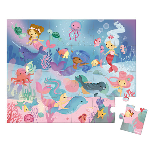 Janod Puzzle Suitcase - Mermaid Toys
