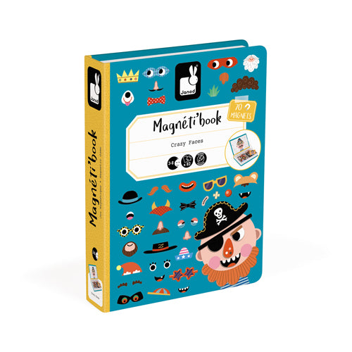Janod Magnetibook gekke gezichten jongens