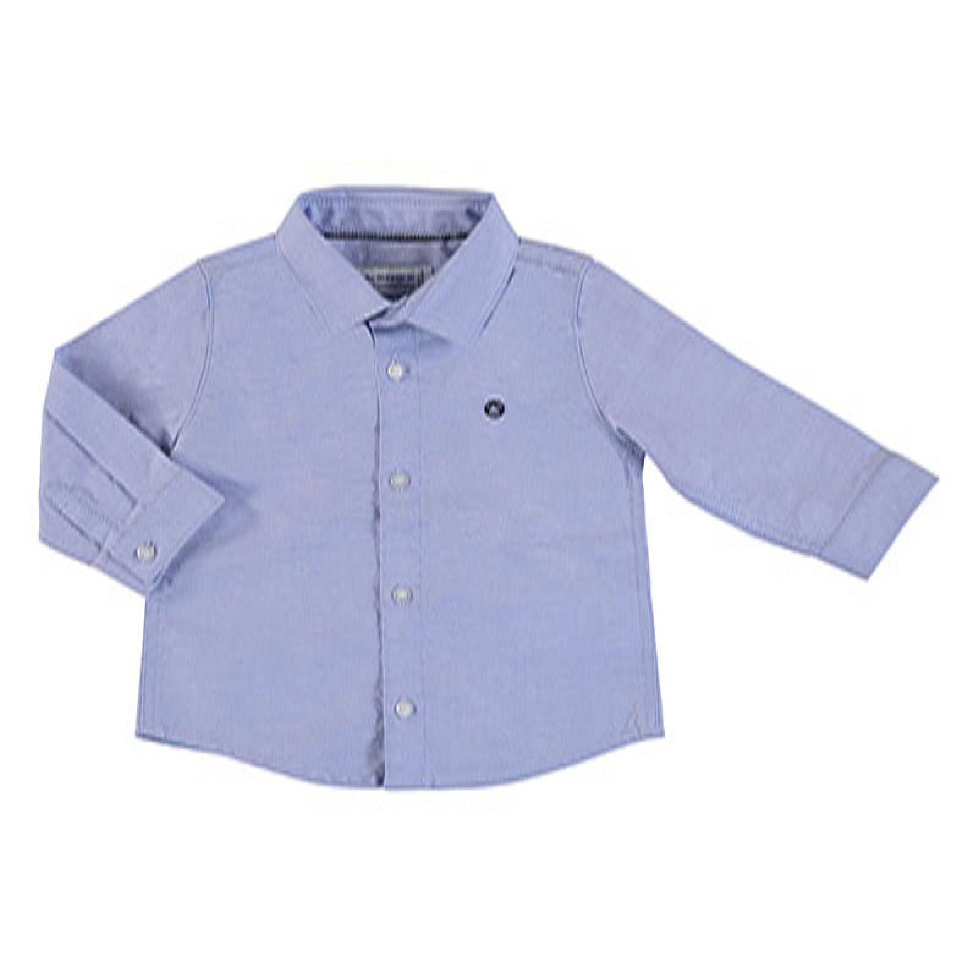 jongens Longsleeve Basic Oxford Shirt van Mayoral in de kleur Paars in maat 86.