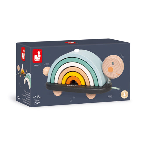 Janod Sweet Cocoon - Schildpad Regenboog