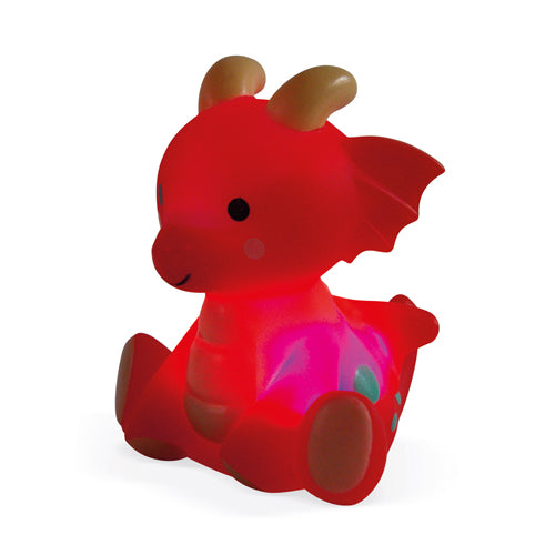 Janod Bath Toys - Spray Figure Knight and Luminous Dragon