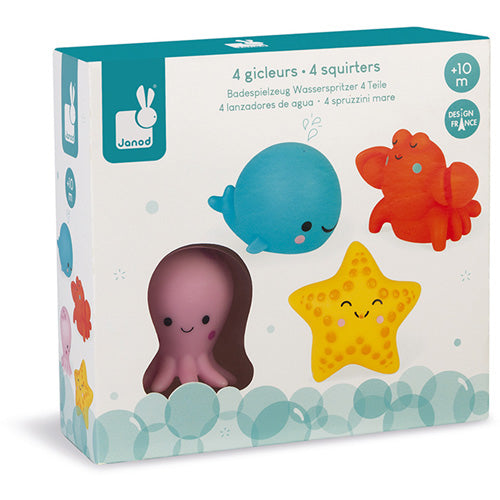 Janod Bath Toys - Spray Figure Sea Creatures