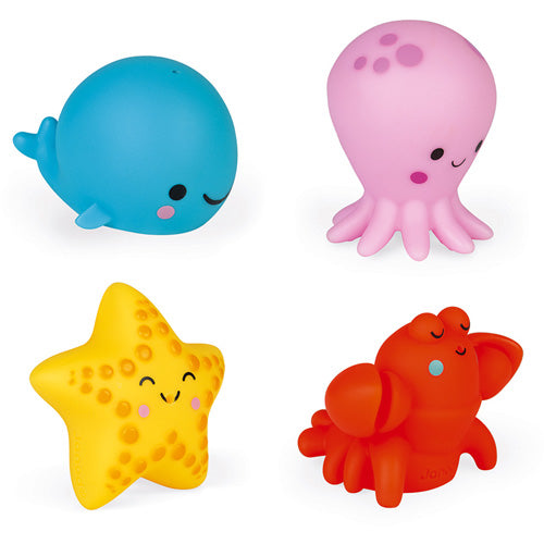 Janod Bath Toys - Spray Figure Sea Creatures