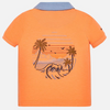 Jongens Polo shortsleeve smooth embroidery van Mayoral in de kleur White      in maat 86.