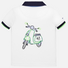 Jongens Polo shortsleeve smooth embroidery van Mayoral in de kleur White      in maat 86.