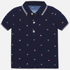 Jongens shortsleeve small print t-shirt van Mayoral in de kleur Navy       in maat 86.